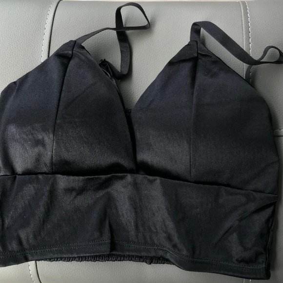 Mulberry Silk Bra in Black - Picture 1 of 2